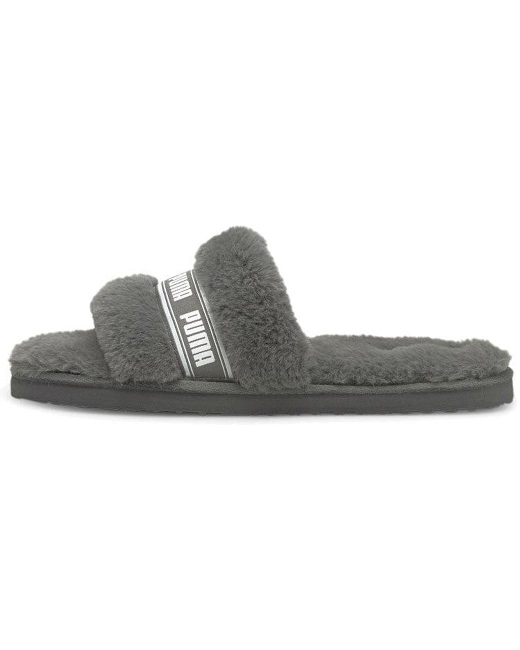 PUMA Gray (Wmns) Fluff Slide 'Charcoal'