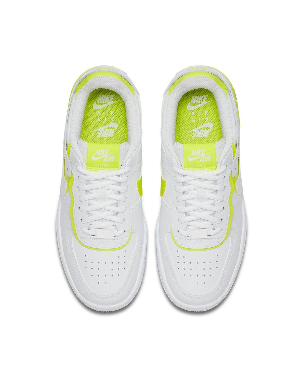 Nike White (Wmns) Air Force 1 Shadow 'Volt'