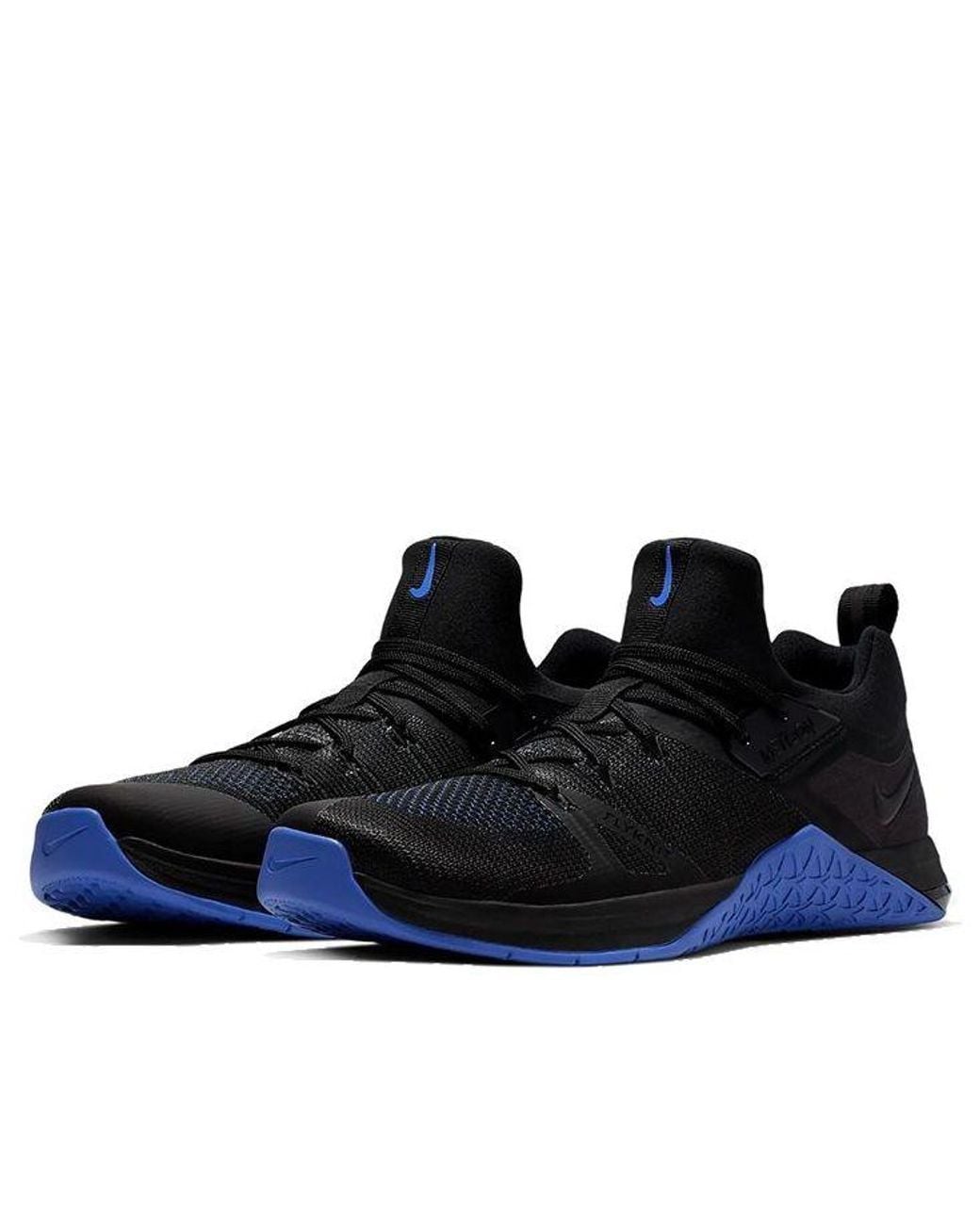 Nike Black Metcon Flyknit 3 Game Royal' for men