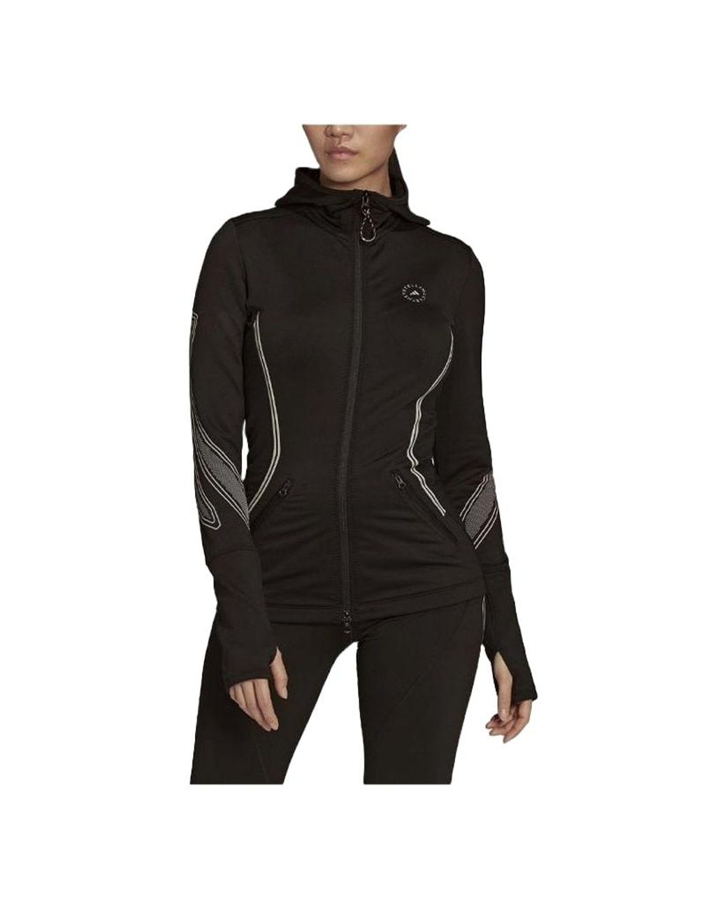 Adidas Black (Wmns) By Stella Mccartney Truepace Midlayer Cold.Rdy Jacket