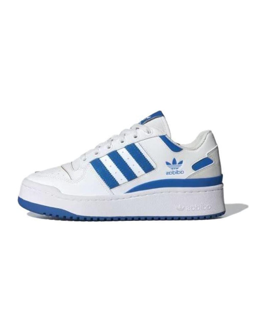 Adidas Blue Forum Bold Stripes Shoes