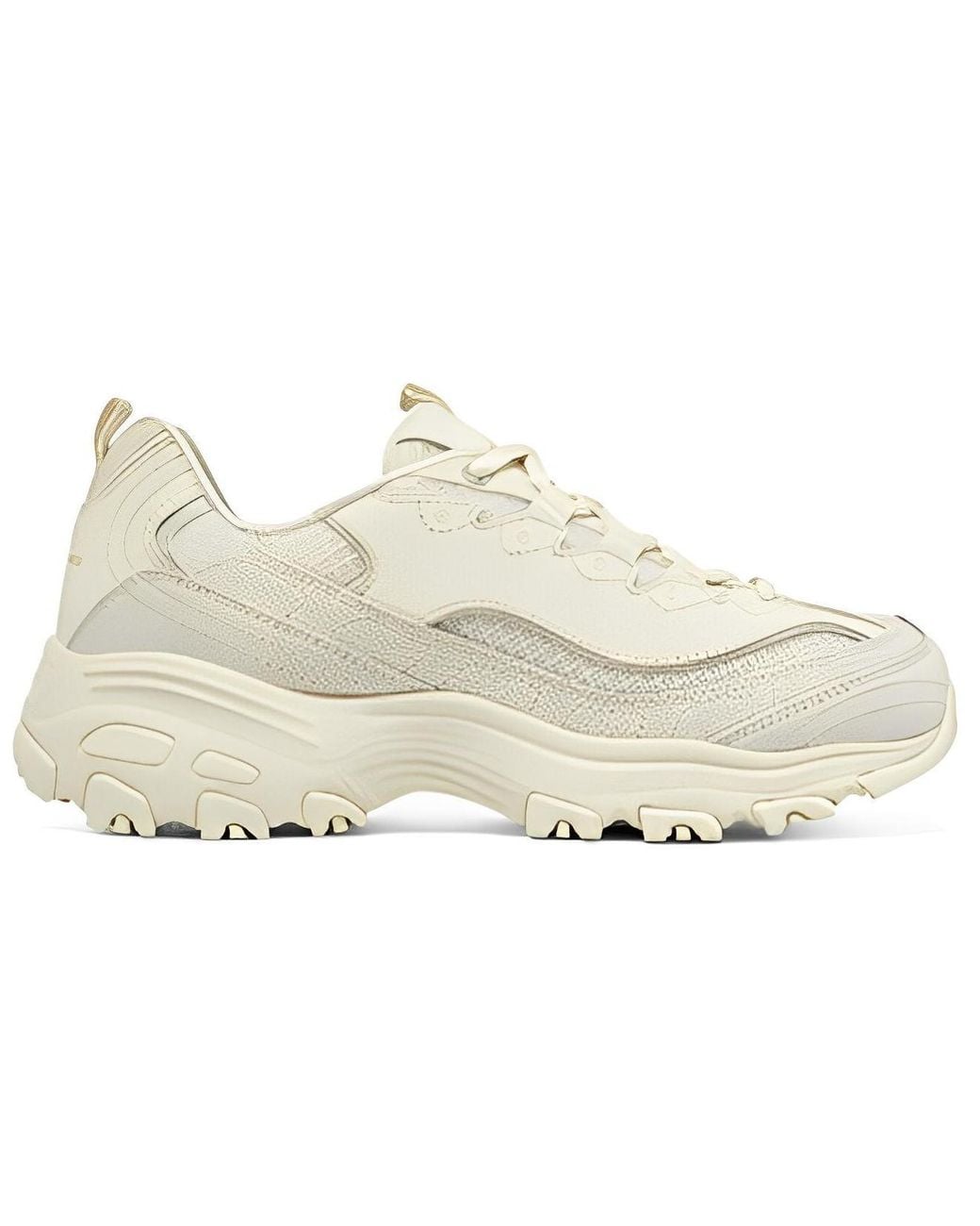 Skechers White (Wmns) D'Lites 1.0 'Cream'