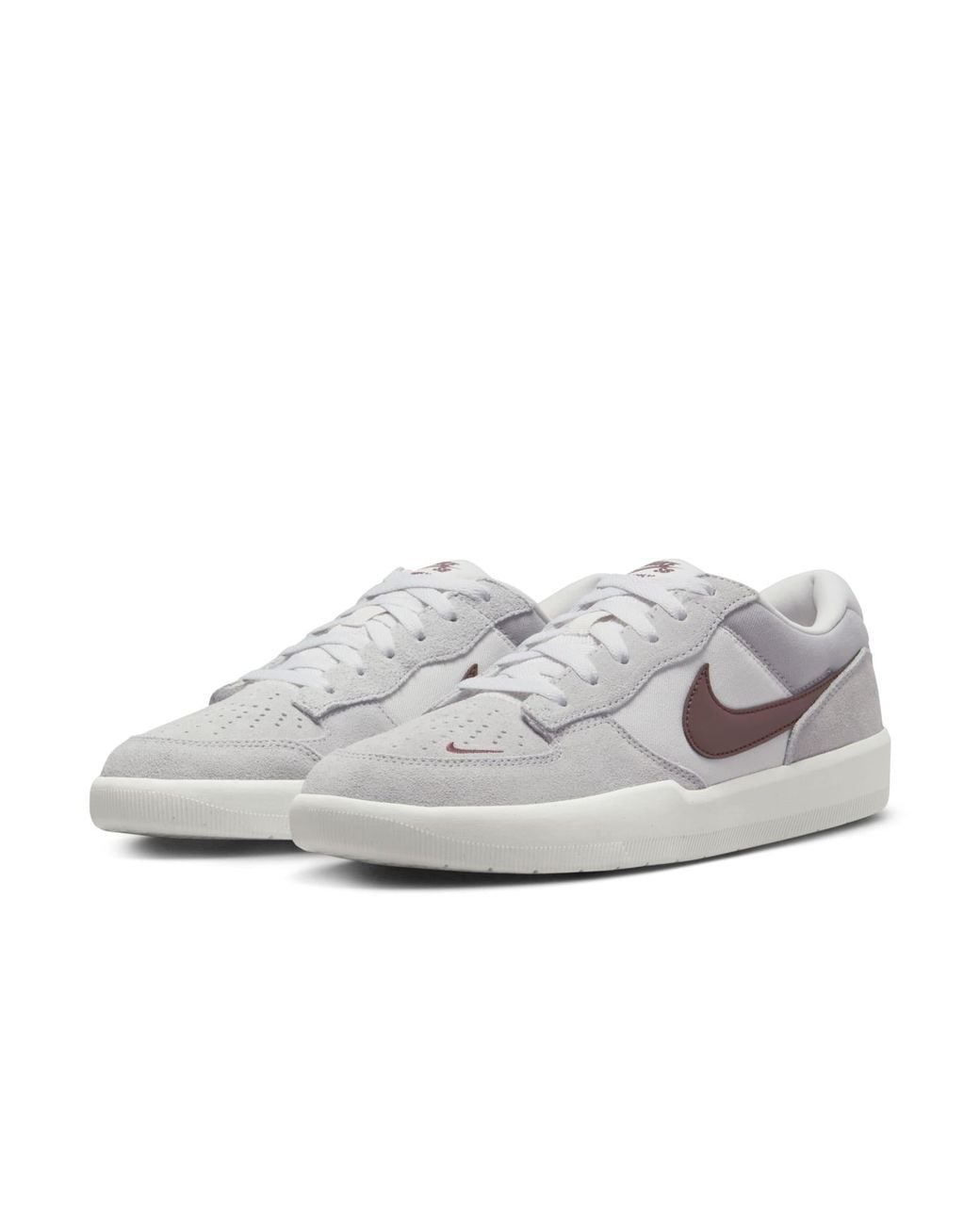 Nike Gray Sb Force 58 'Light Smoke Burgundy' for men