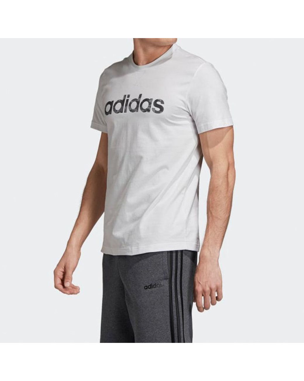 Adidas Gray Lin Tee Sports Stylish for men
