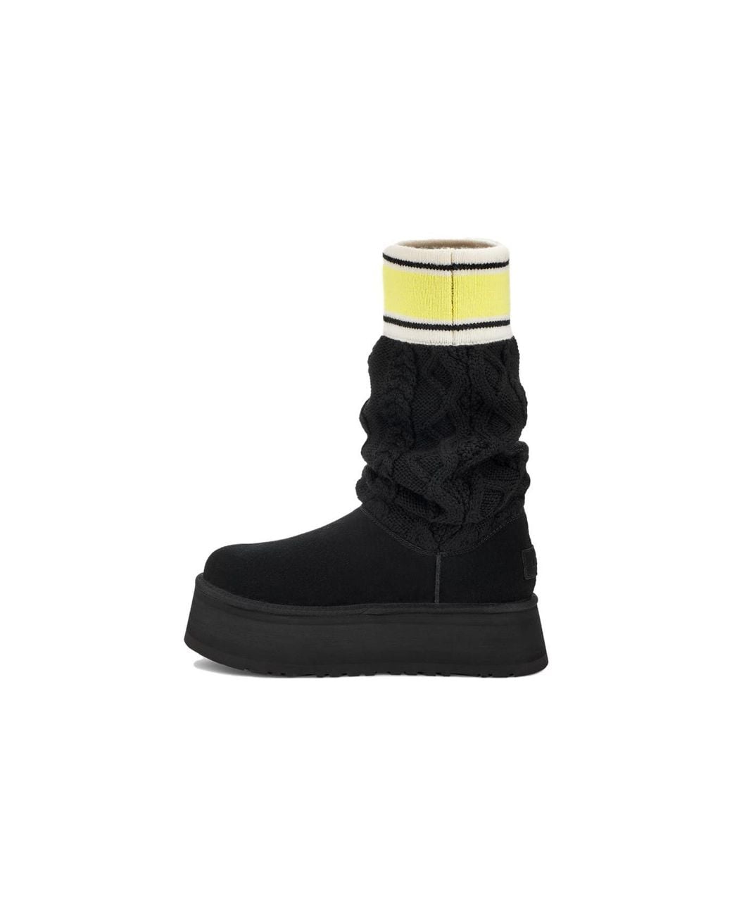 Ugg Black (Wmns) Classic Sweater Letter Boot