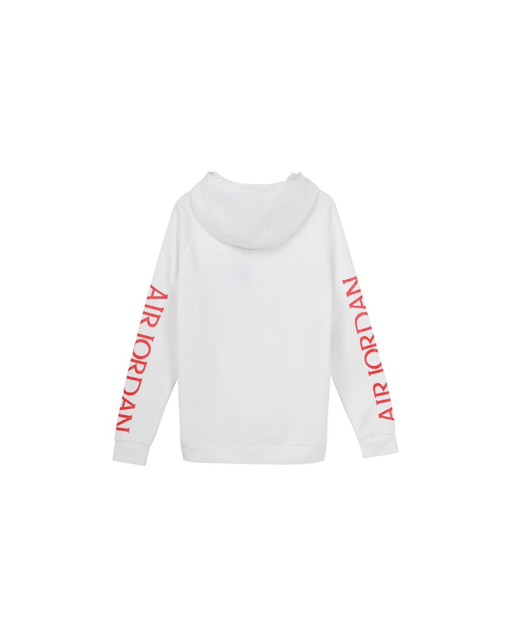 Nike White Jumpman Classics Logo Printing Fleece Lined Stay Warm Pullover for men