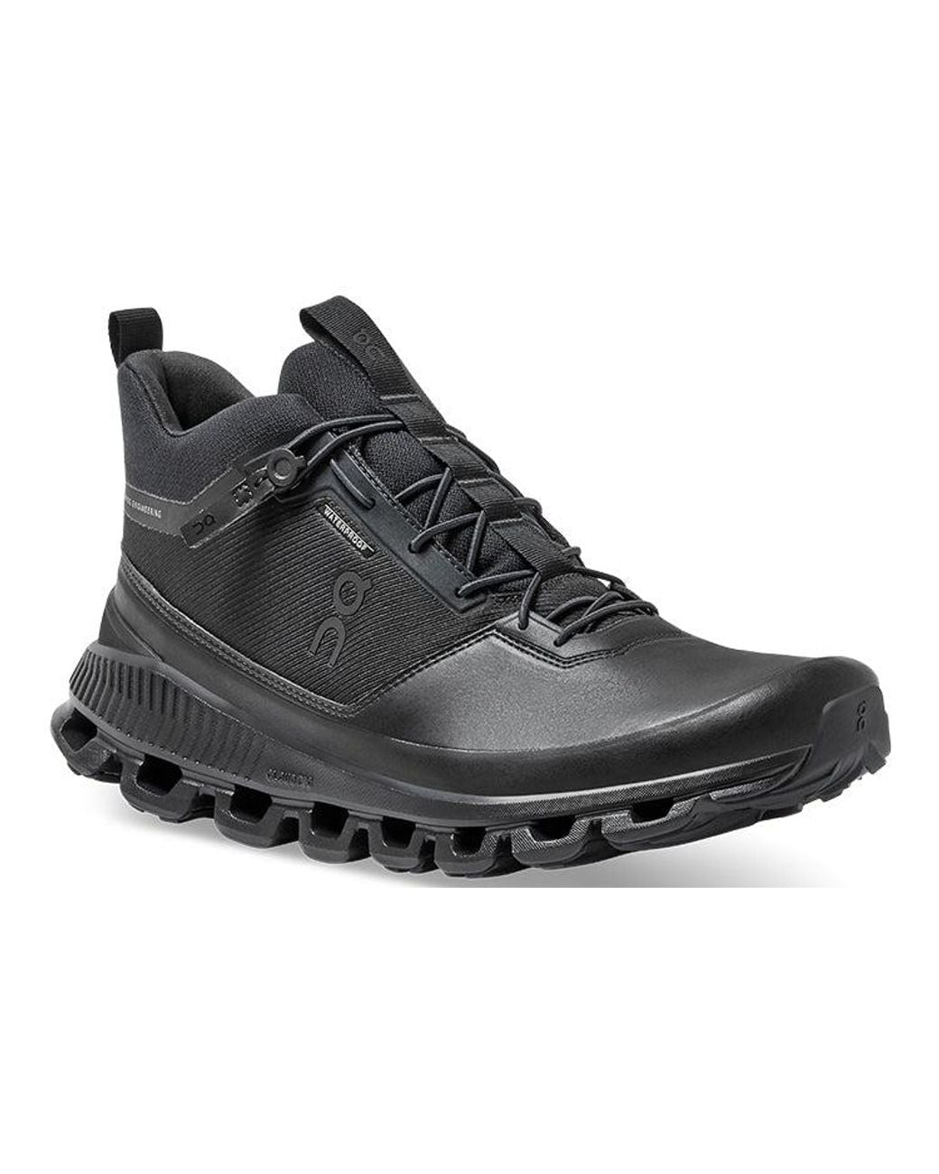 On Shoes Black Cloud Hi Waterproof for men