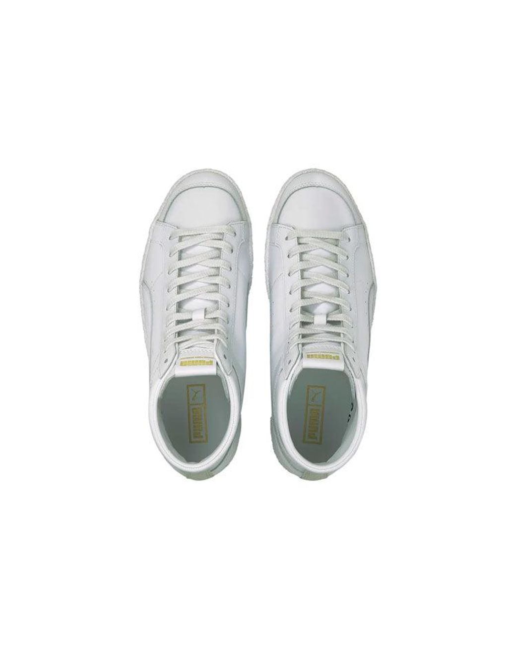 PUMA White Ralph Sampson 70 Mid Suit Trainers Board Shoes for men