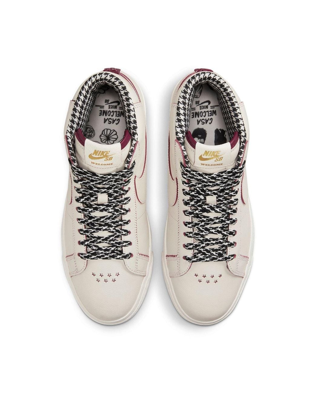 Nike White X Welcome Skateboarding Zoom Blazer Mid Sb 'Casa Welcome Madrid' for men