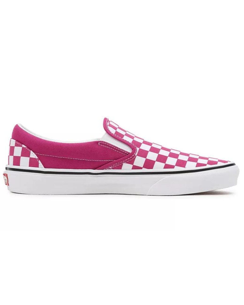 Vans Checkerboard Classic Slip-on Shoes Fuchsia in Pink | Lyst