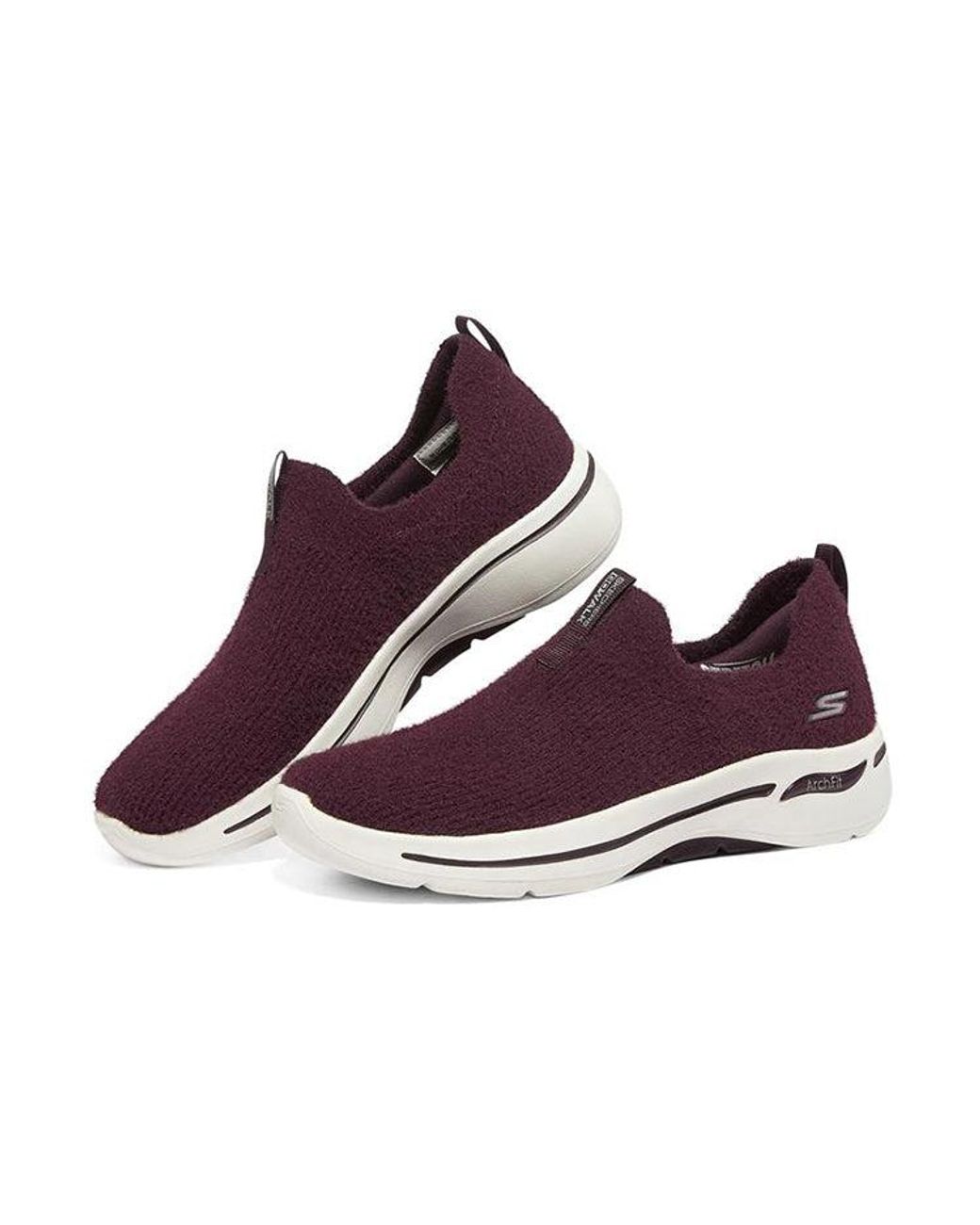 Skechers Red (Wmns) Go Walk Arch Fit 'Wine'