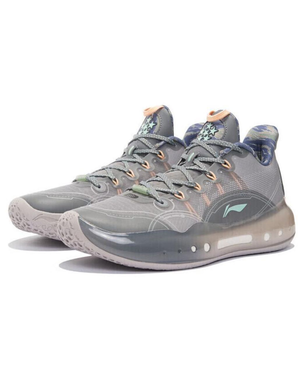 Li-ning Gray Yushuai 14 Low 'Veterans' for men