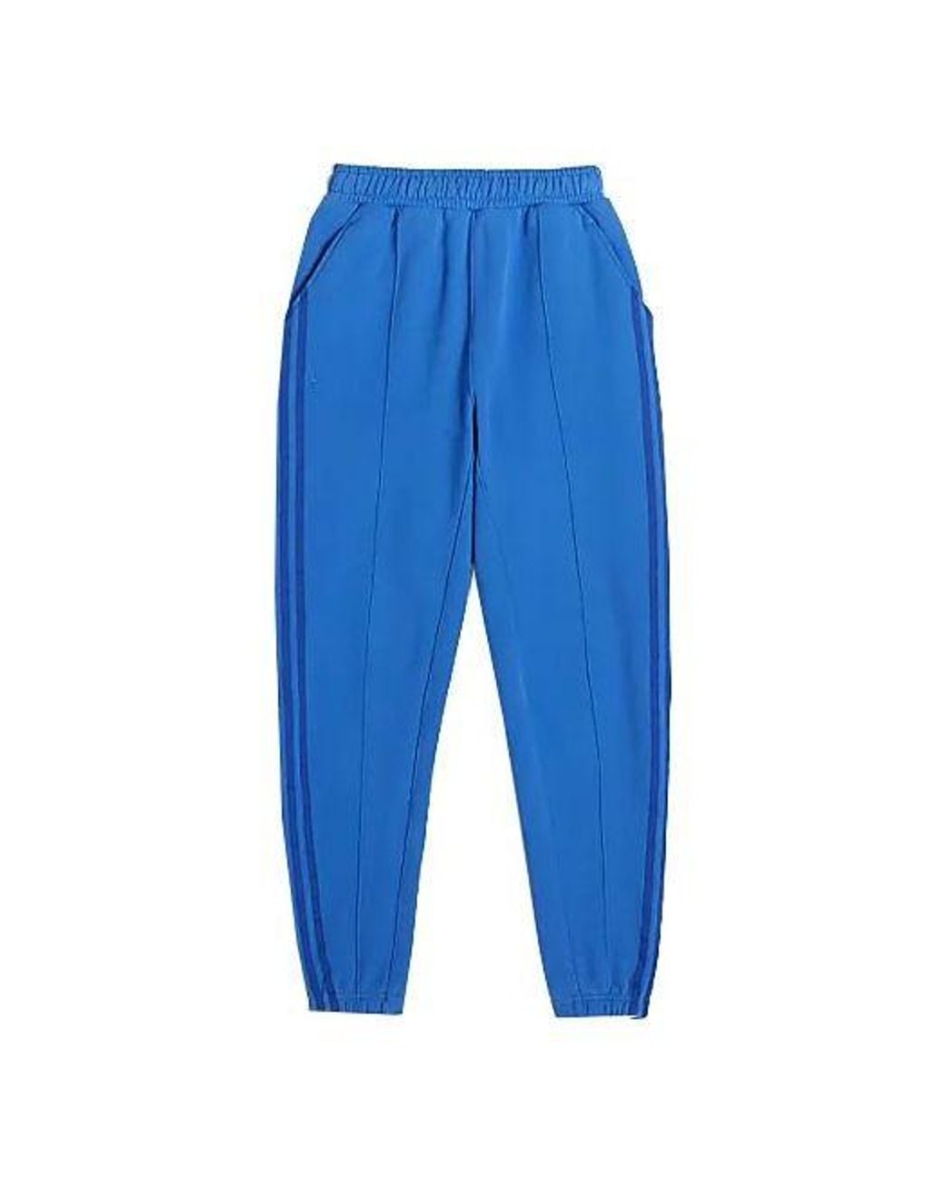 Adidas Blue Originals X Ivy Park Crossover Casual Solid Color Bundle Feet Long Pants/Trousers for men