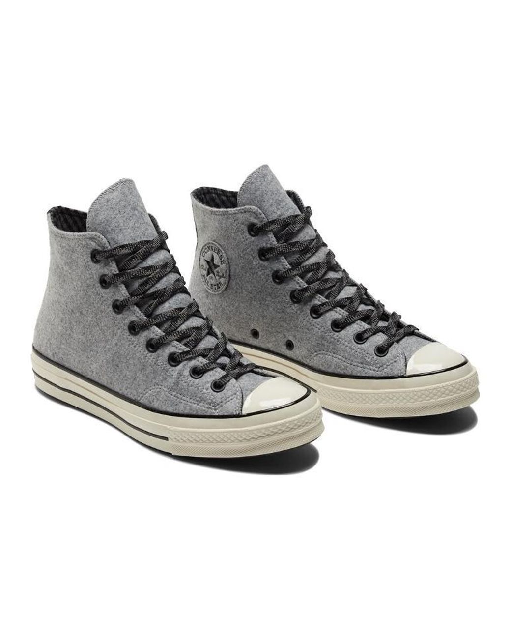 Converse Black Chuck 70 High Flannel for men