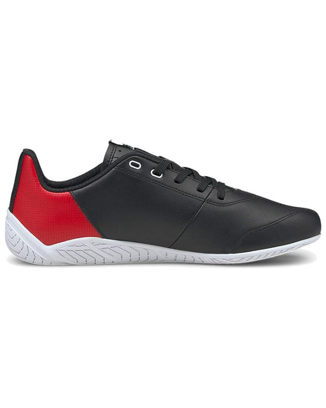 PUMA Brown Scuderia Ferrari Ridge Cat Low Top Running Shoes Black/red/white for men