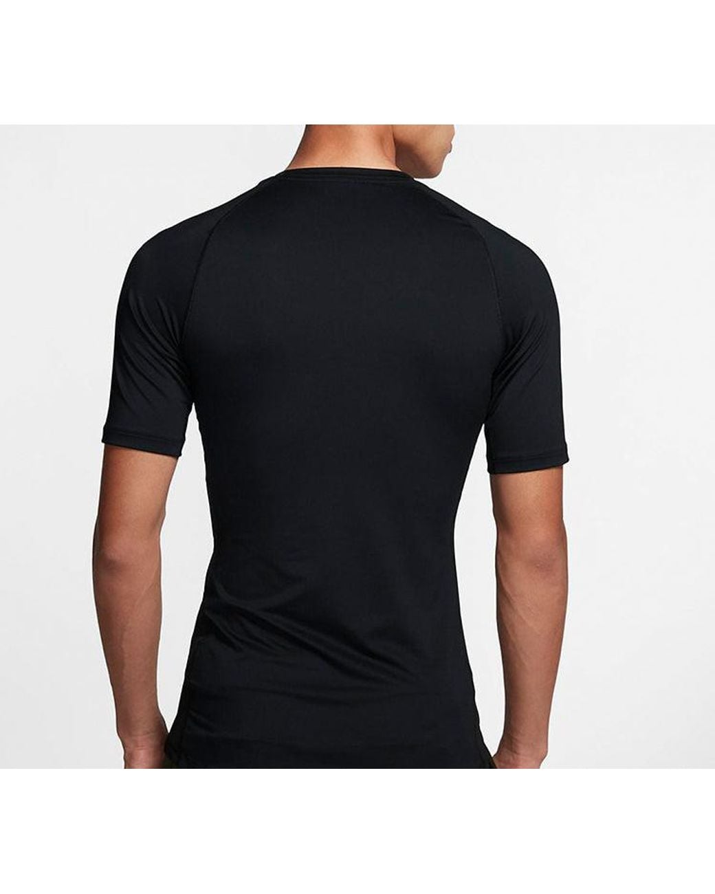 Nike Black Pro Training Tight Short Sleeve for men