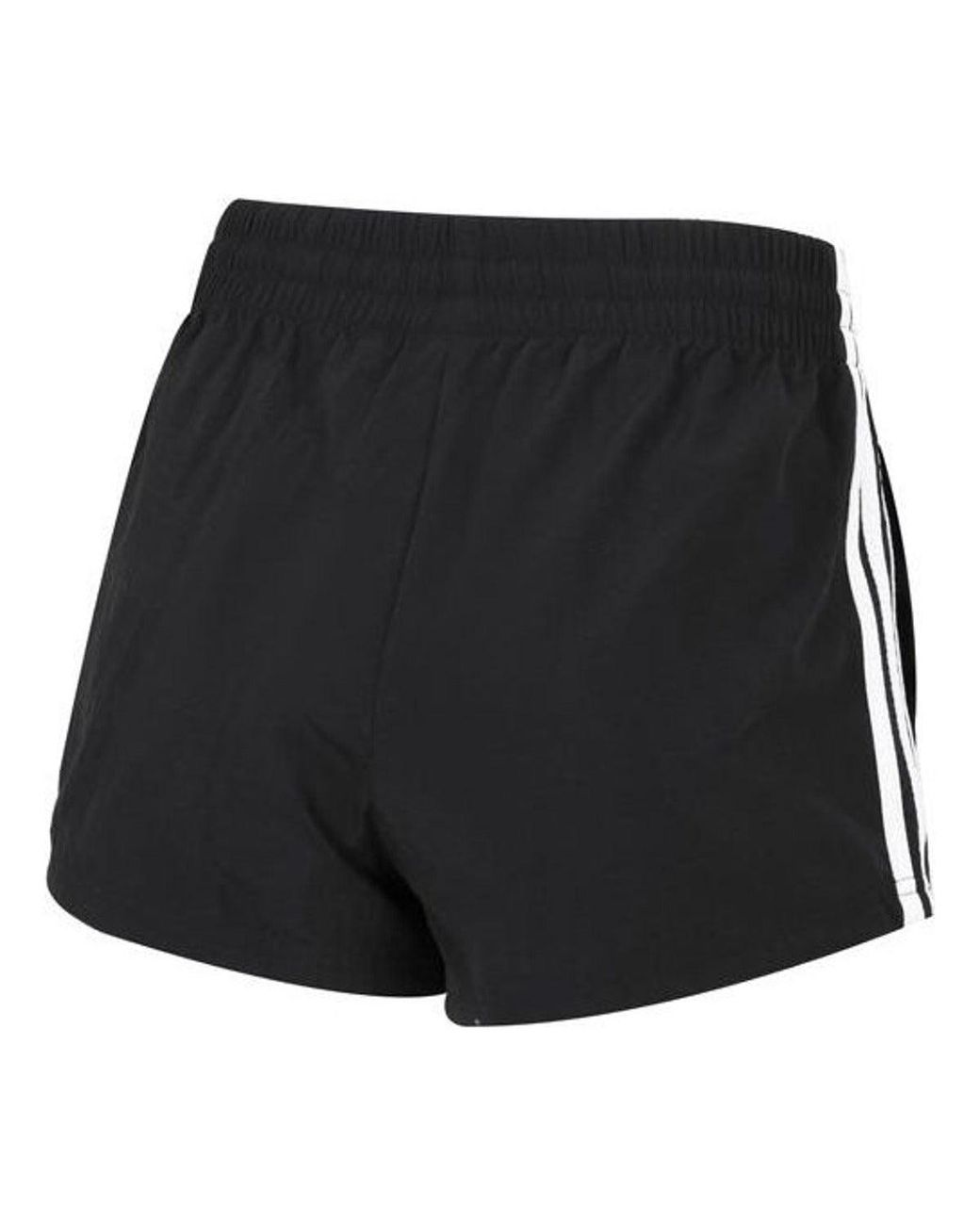 Adidas Black (Wmns) Essentials 3-Stripes Woven Shorts Loose Fit
