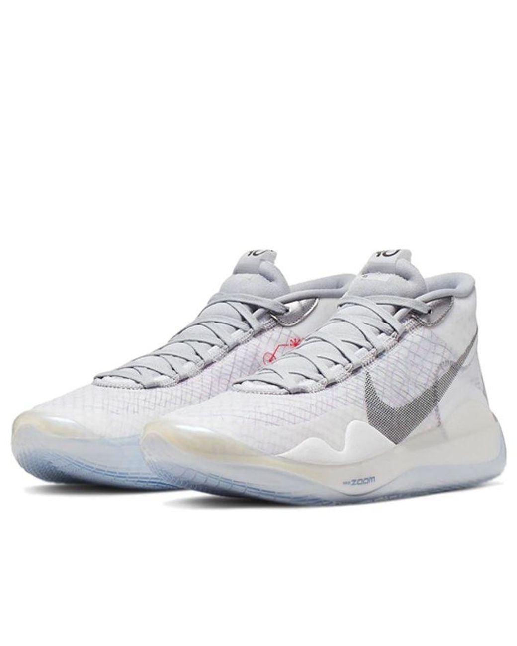 Nike White Zoom Kd 12 'Wolf' for men