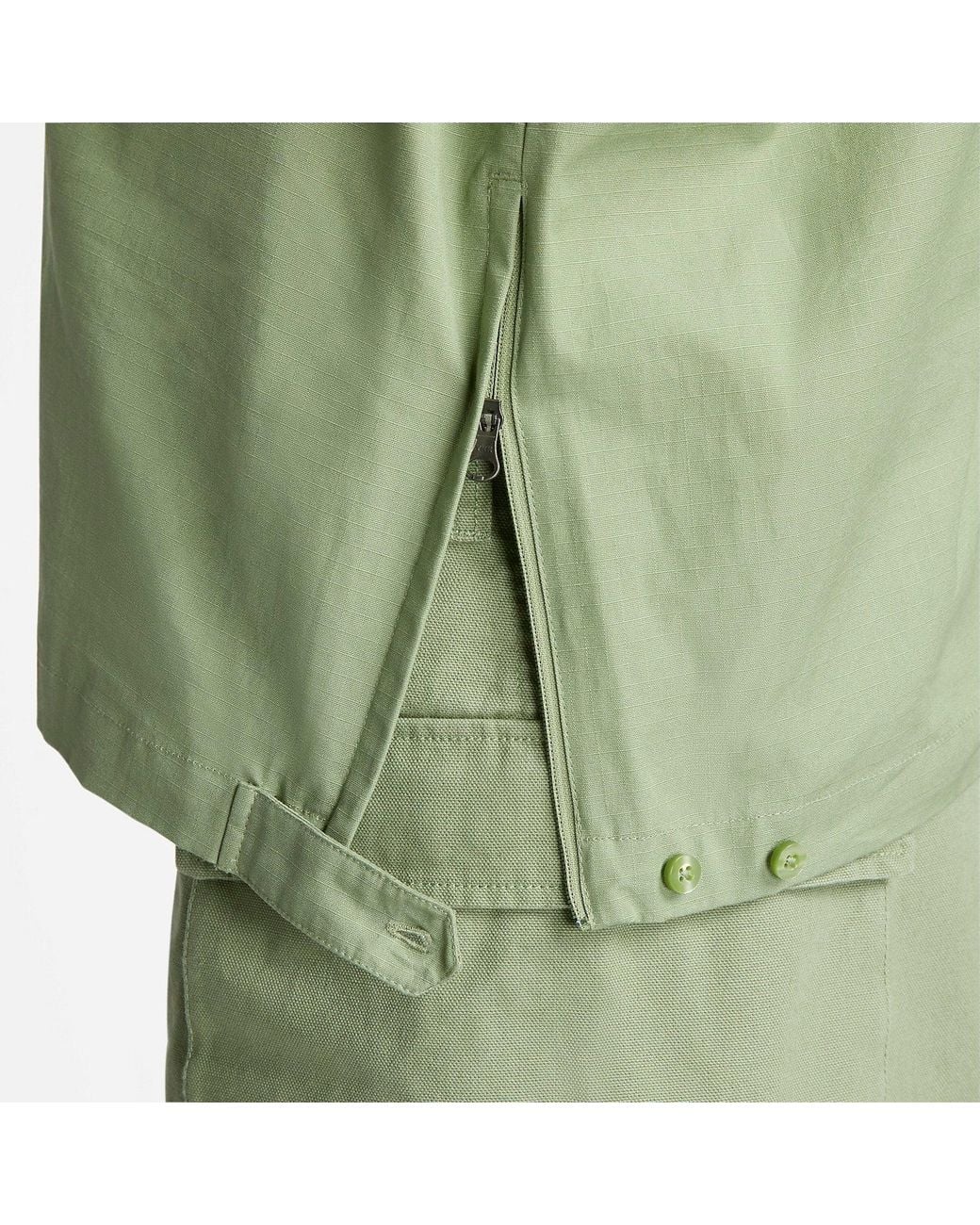 Nike Green Life Woven Pullover Field Jacket 'Oil' for men