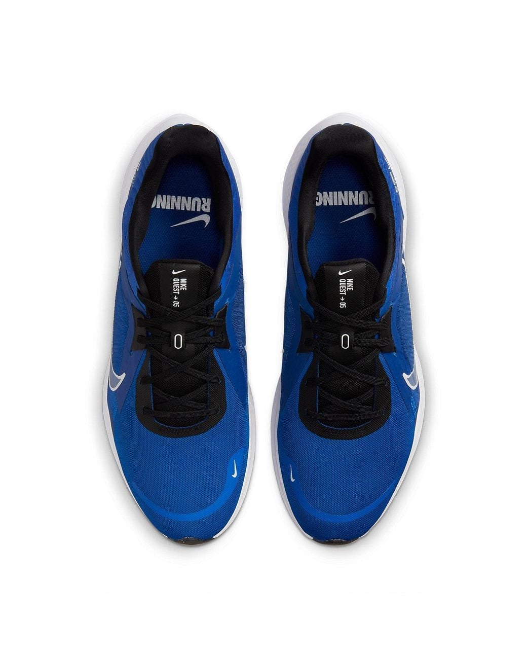 nike men blue quest running shoes
