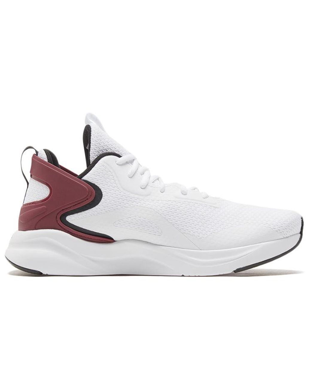 PUMA White Softride Rift Tech Low Top Running Shoes for men