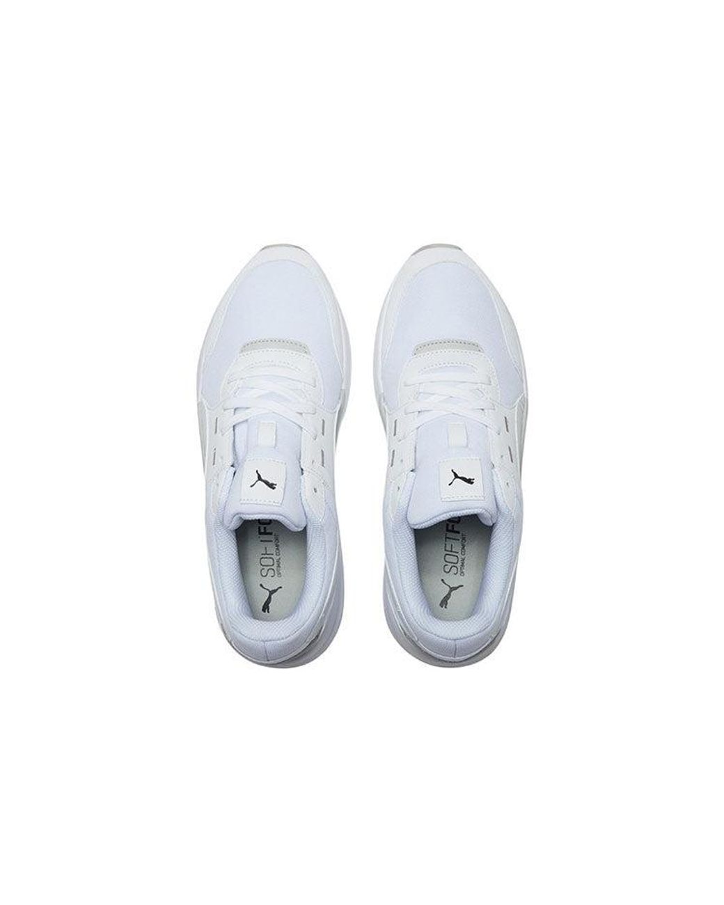PUMA White Future Runner Low Running Shoes for men