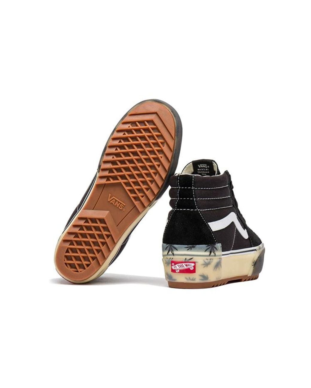Vans Black Sk8-Hi Stacked Lx 'Palm' for men