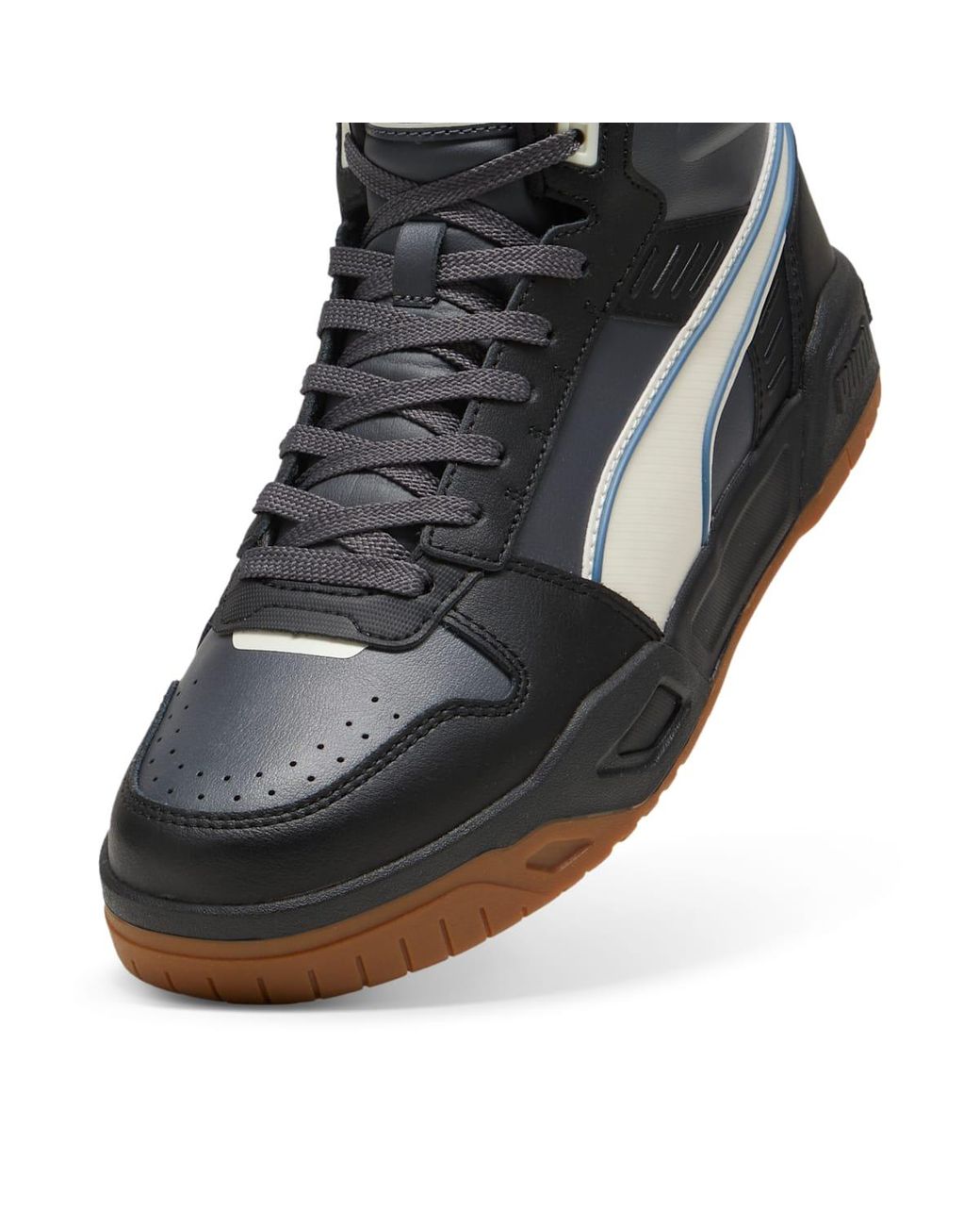 PUMA Black Rbd Tech Mid Gum' for men
