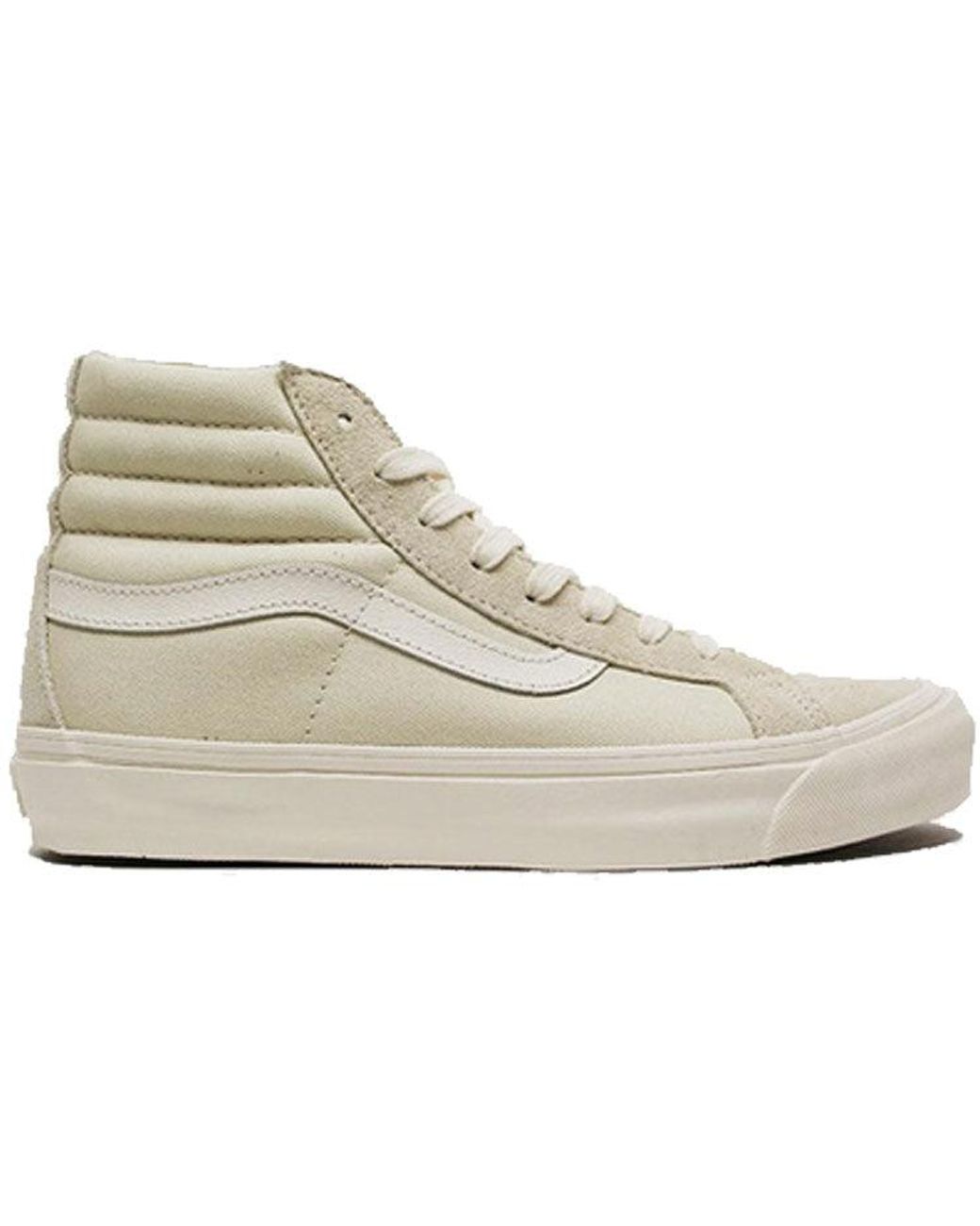 Vans Natural Sk8-Hi Lx Suede Canvas 'Pearl Marshmallow' for men