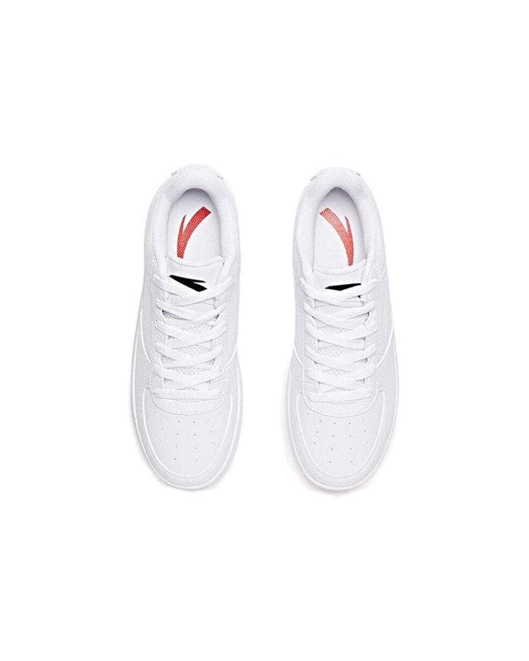 Anta White Skateboarding Series Sneakers 'Triple' for men
