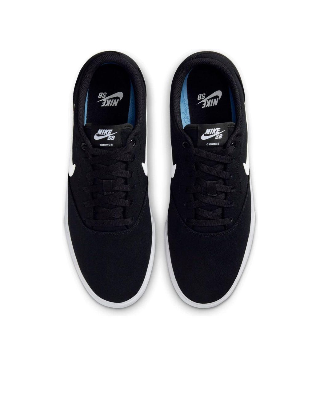 nike sb charge white and blue