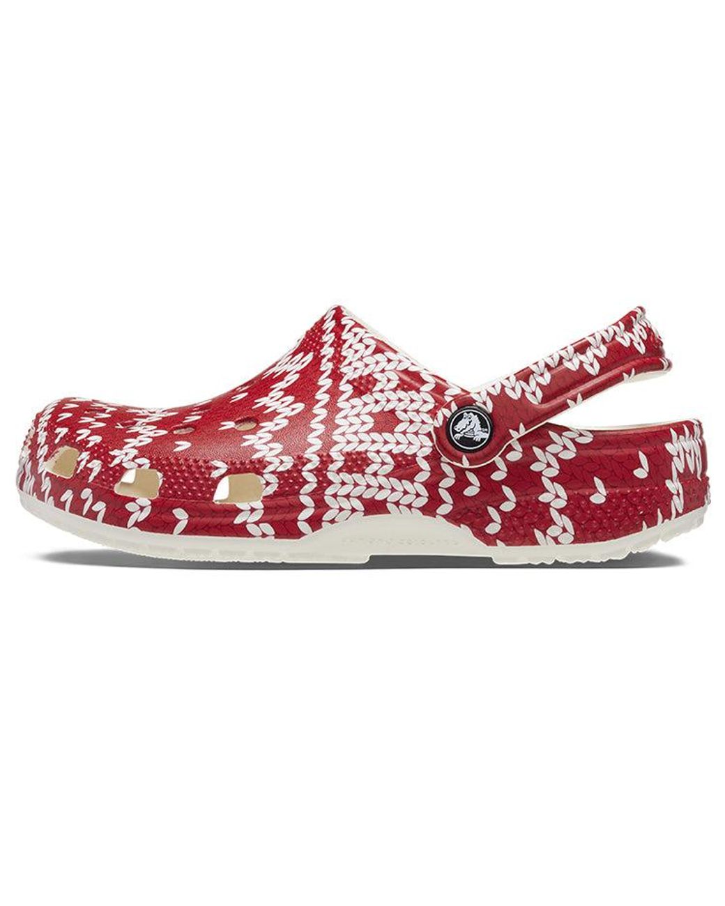 CROCSTM Red (Wmns) Classic Holiday Sweater Graphic