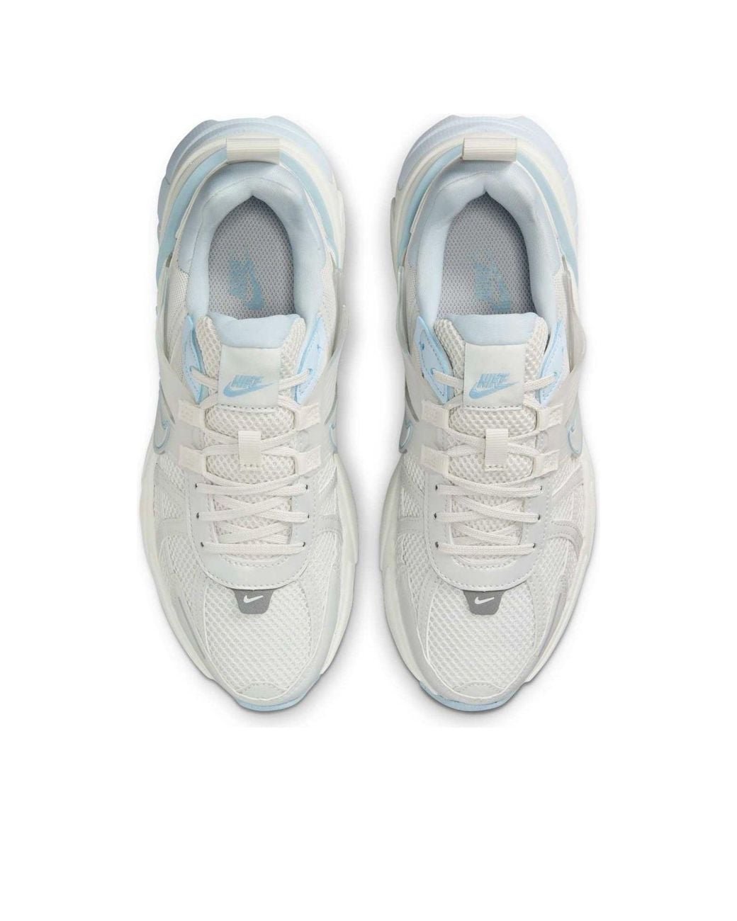 Nike Gray V2K Run Shoes With Reflective Accents