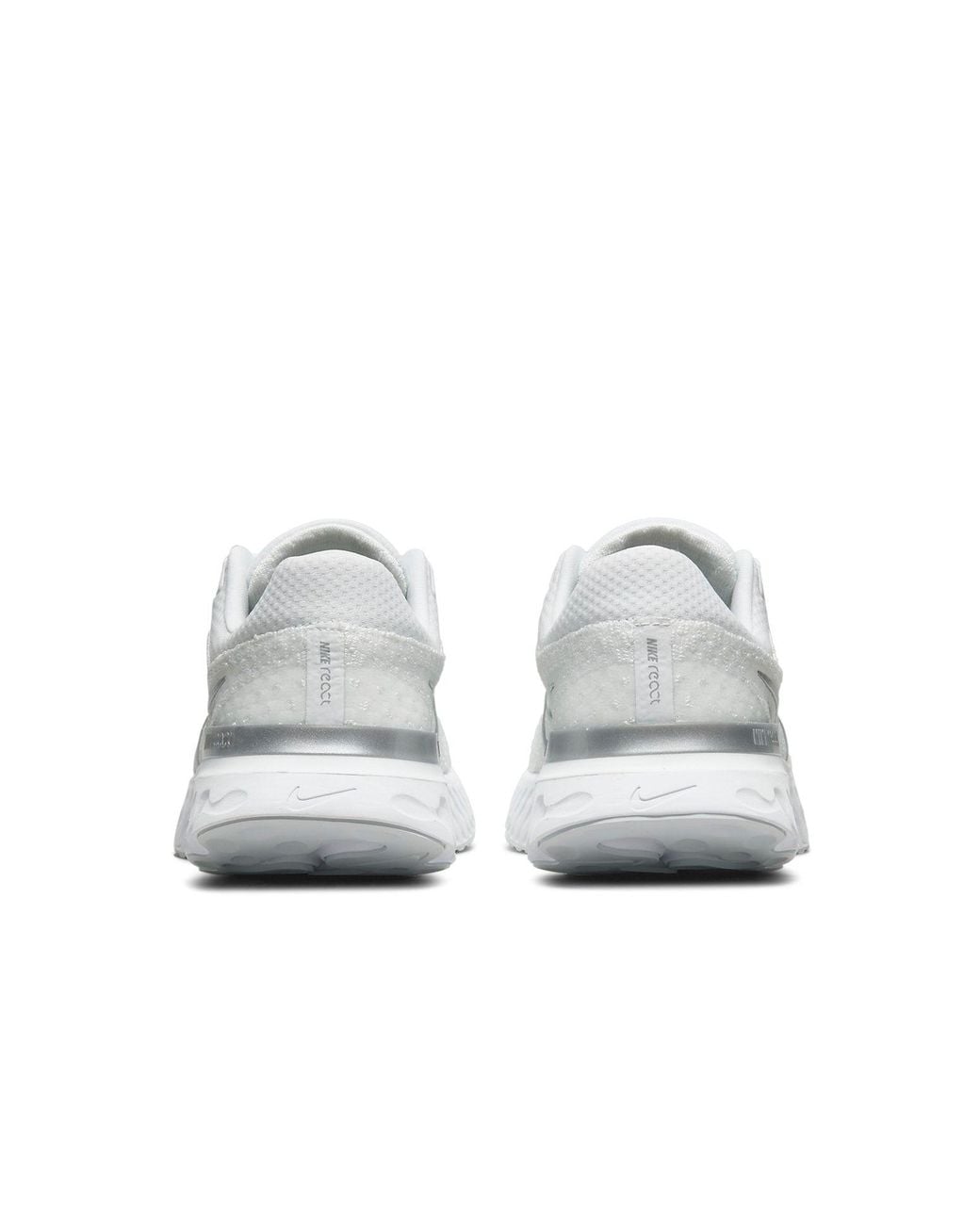 Nike White (Wmns) React Infinity Run Flyknit 3 Metallic'
