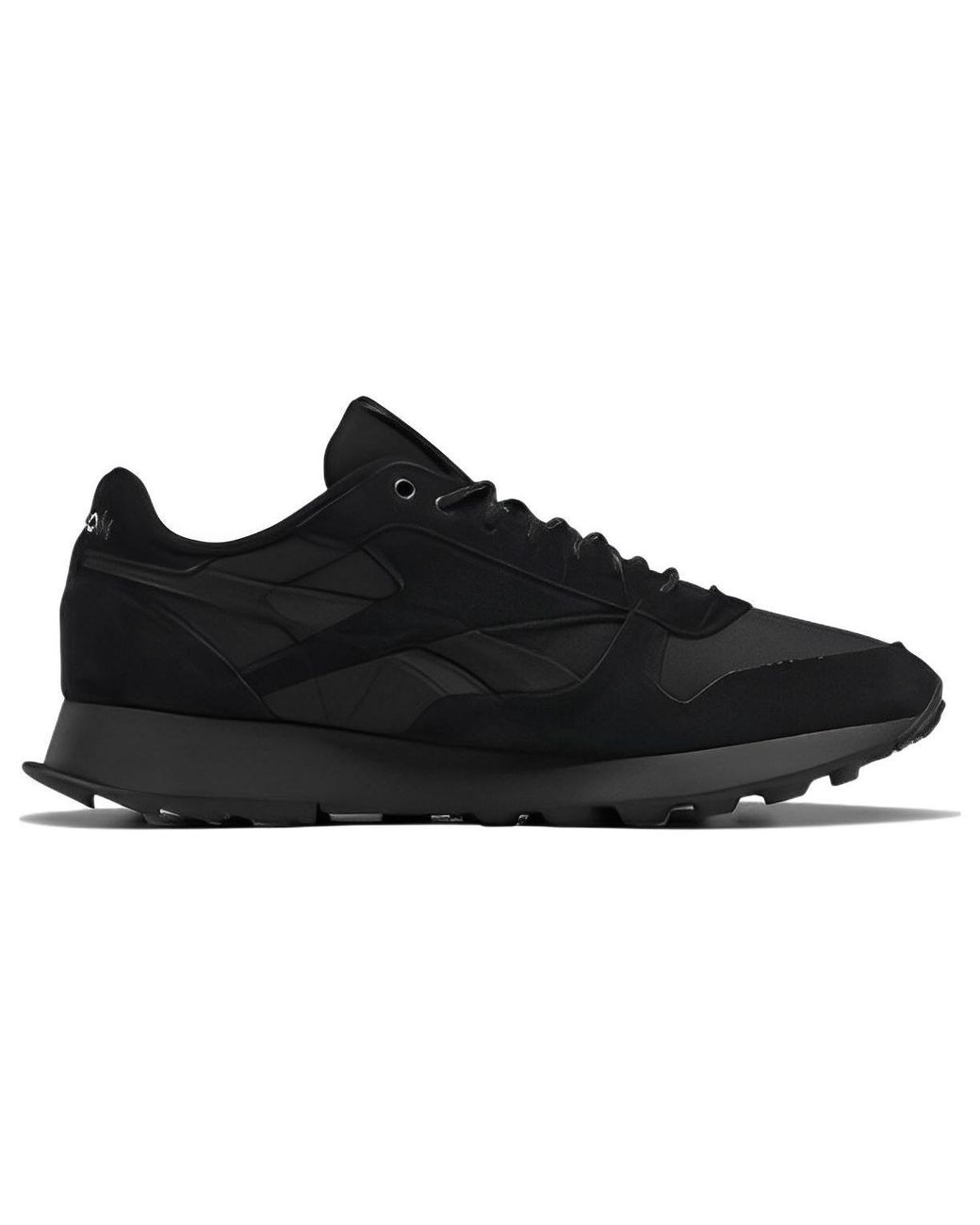 Reebok Black Classic Leather Winterized Heritage Running Shoe for men