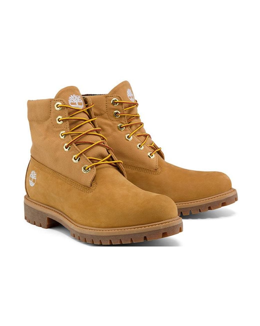 Timberland Brown Roll Top Boots Basic 'Wheat Camouflage' for men