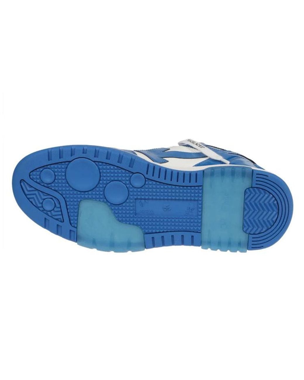 Off-White c/o Virgil Abloh Blue Out Of Office Low-Top Patent Sneaker for men