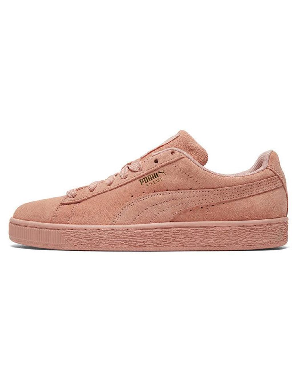 PUMA Pink Suede Classic Low Top Board Shoes for men