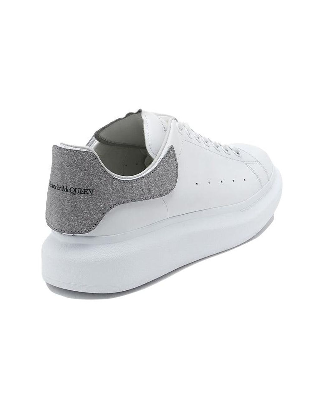 McQueen White Oversized Sneaker Suede' for men