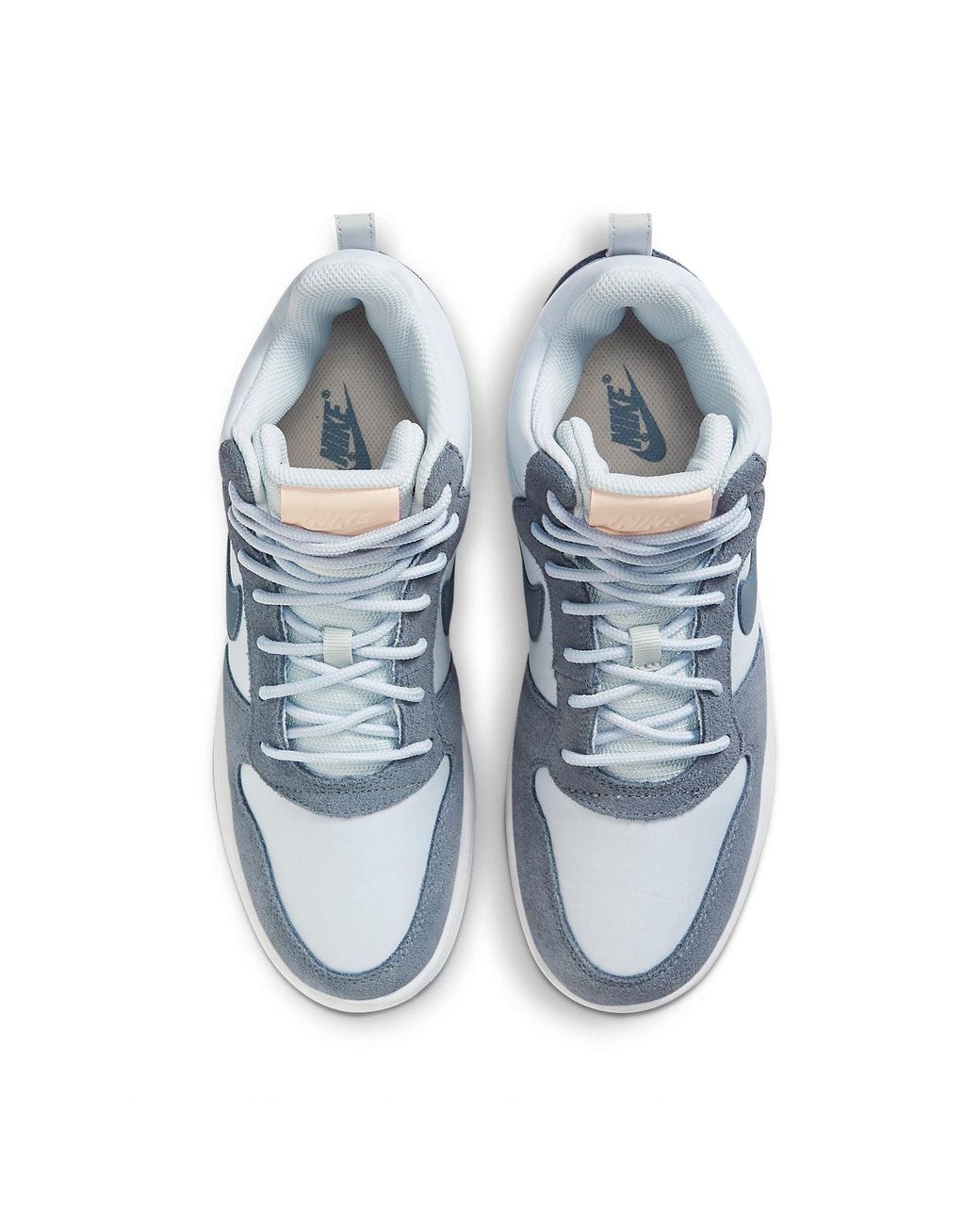 Nike Blue (Wmns) Court Borough Mid Premium 'Pure Platinum'