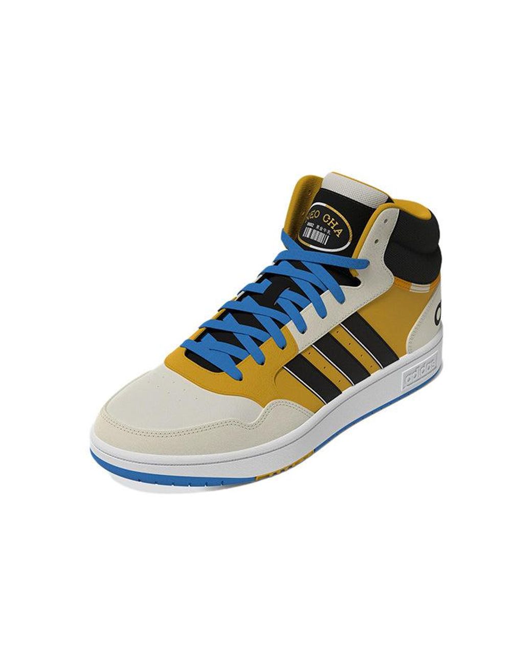Adidas Blue Neo Hoops 3.0 Mid for men