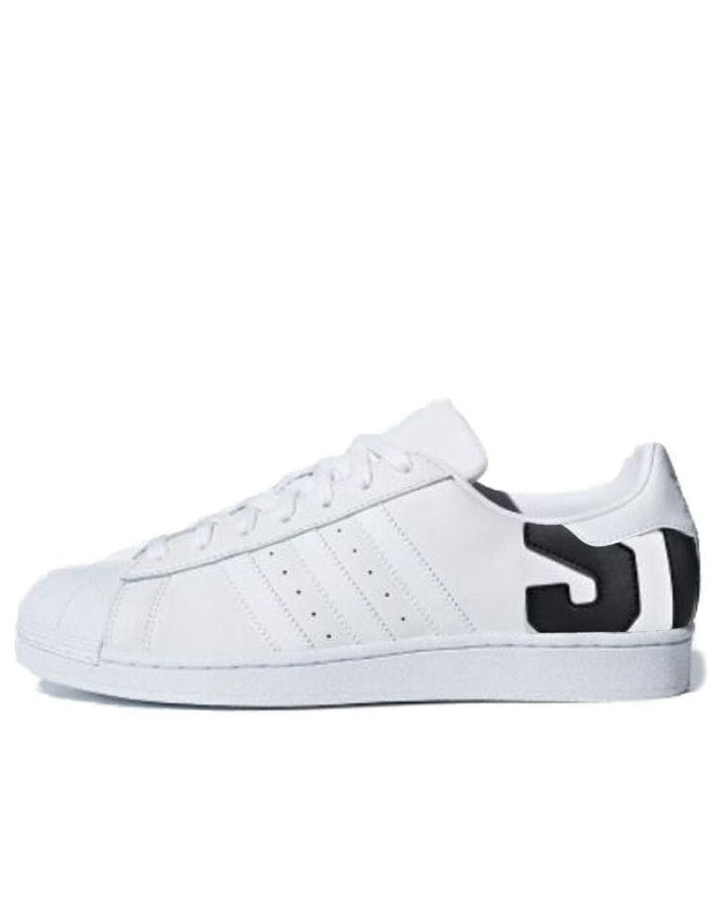 Adidas White Superstar 'Big Logo' for men