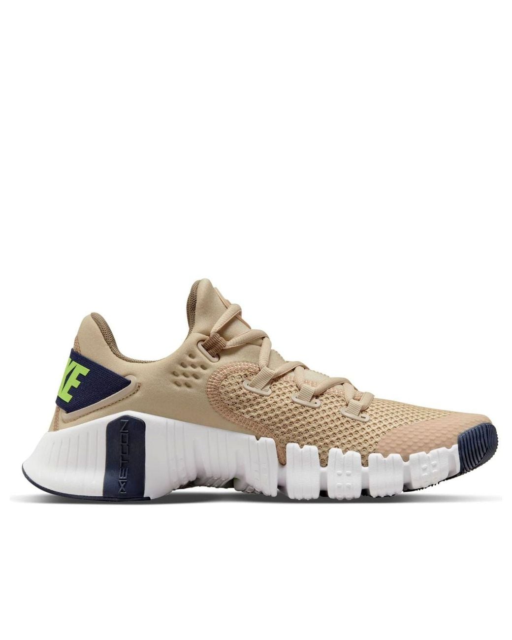 Nike White Free Metcon 4 'Rattan' for men