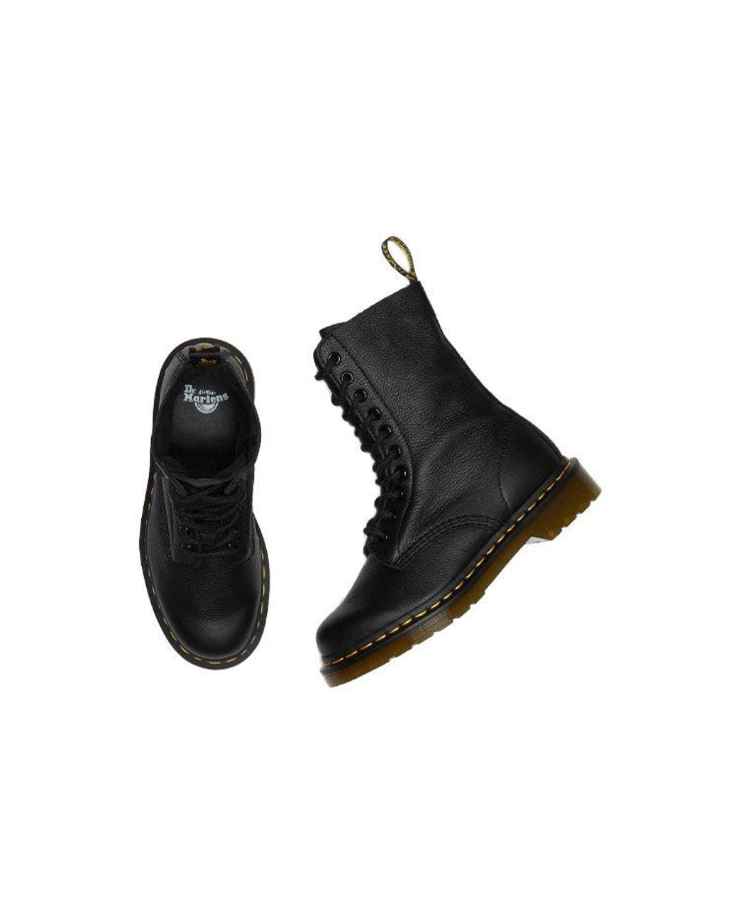 Dr. Martens Black (Wmns) 1490 Virginia Leather High Boots