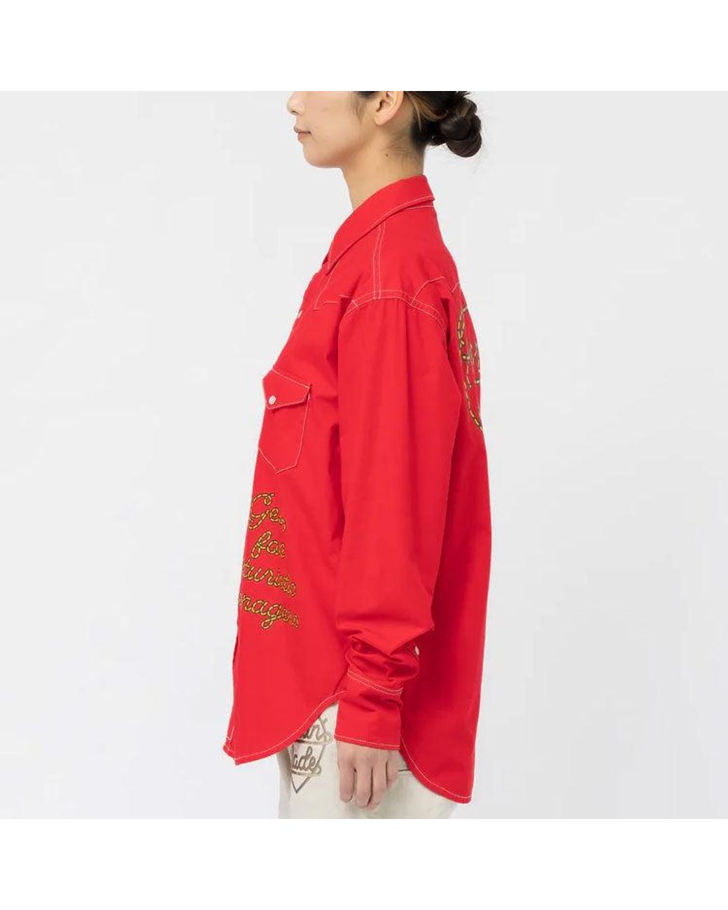 Human Made Red Western Shirt for men
