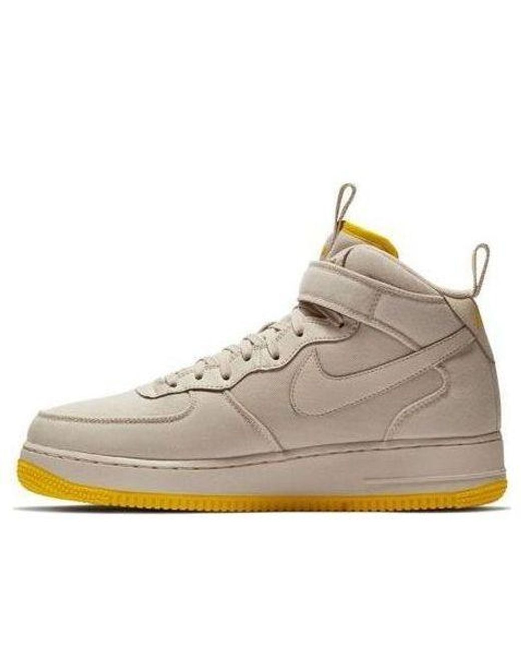 Nike Natural Air Force 1 Mid 07 Canvas 'Desert Sand' Ah6770-002 for men