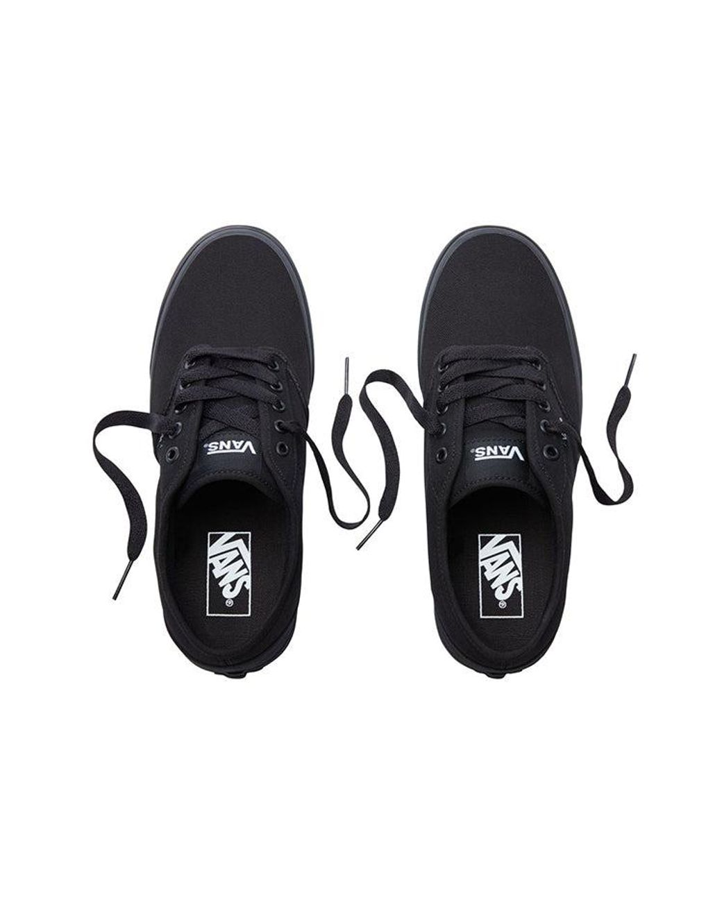 Vans Blue Authentic Atwood Skateboard Series Mid-Top Retro Skate Shoes for men