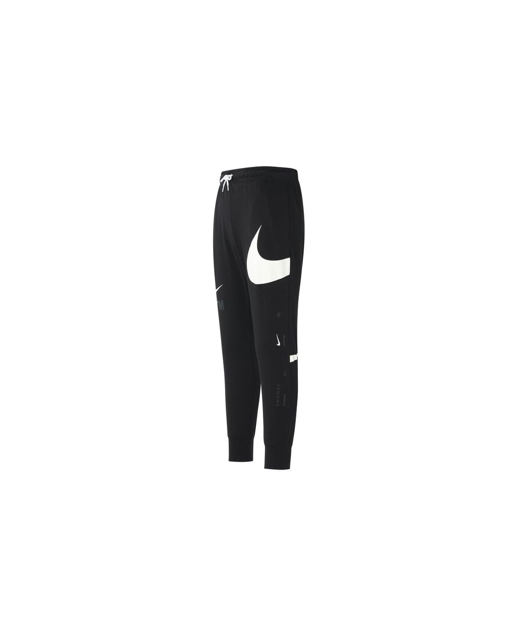 Nike Black Large Logo Lacing Knit Bundle Feet Sports Pants/Trousers/Joggers Autumn for men