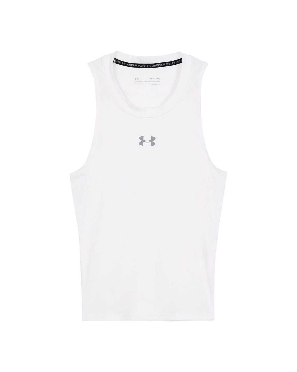Under Armour White Heatgear Basketball Tank Top for men