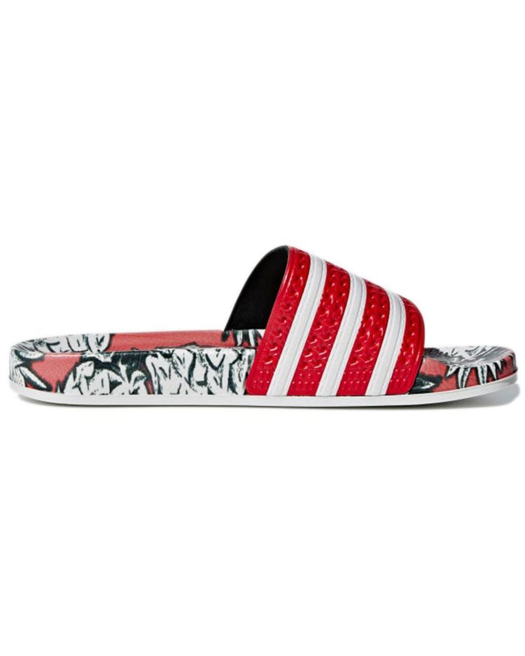 Adidas Red (Wmns) Adilette Slides 'Scarlet'